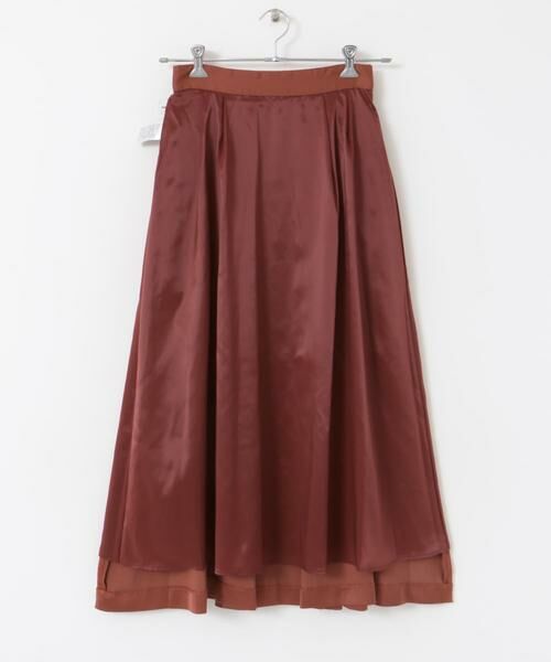 URBAN RESEARCH ROSSO / アーバンリサーチ ロッソ スカート | F by ROSSO　サテンフレアスカート | 詳細8
