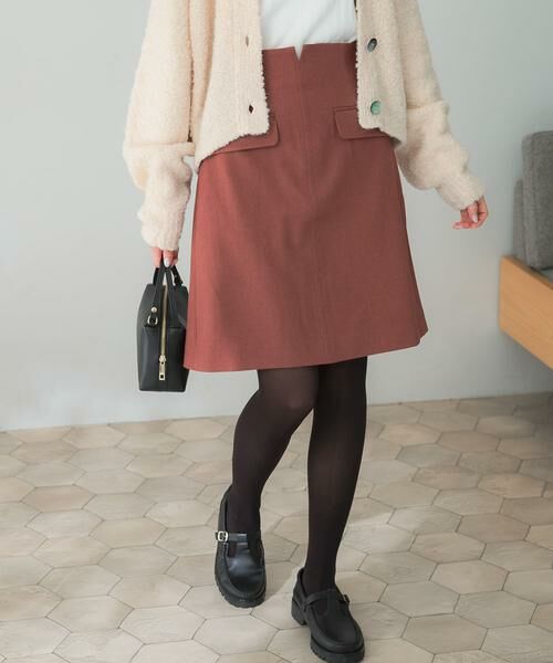 URBAN RESEARCH ROSSO/アーバンリサーチ ロッソ ポケット台形ミニスカート レッド系その他 36 URBAN RESEARCH ROSSO/アーバンリサーチ ロッソ ポケット台形ミニスカート レッド系その他 36