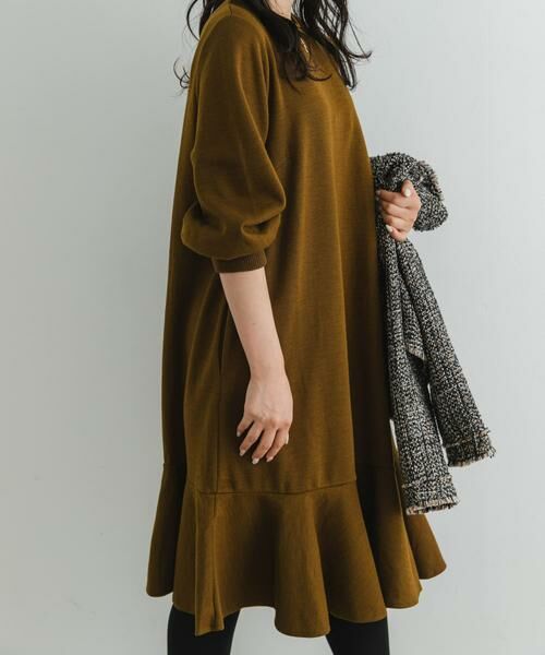 URBAN RESEARCH ROSSO / アーバンリサーチ ロッソ ワンピース | 『40サイズ/高身長向けも展開』F by ROSSO　裾フレアワンピース | 詳細1