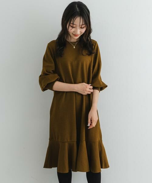 URBAN RESEARCH ROSSO / アーバンリサーチ ロッソ ワンピース | 『40サイズ/高身長向けも展開』F by ROSSO　裾フレアワンピース | 詳細6
