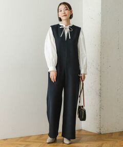 URBAN RESEARCH ROSSO / アーバンリサーチ ロッソ サロペット・オールインワン | 『34サイズも展開』『UR TECH』F by ROSSO　ウールライクキーネックオールインワン