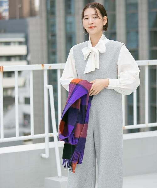 URBAN RESEARCH ROSSO / アーバンリサーチ ロッソ サロペット・オールインワン | 『34サイズも展開』『UR TECH』F by ROSSO　ウールライクキーネックオールインワン | 詳細8