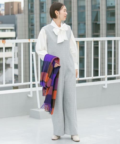 URBAN RESEARCH ROSSO / アーバンリサーチ ロッソ サロペット・オールインワン | 『34サイズも展開』『UR TECH』F by ROSSO　ウールライクキーネックオールインワン | 詳細10