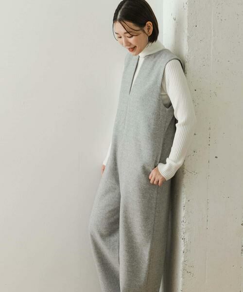 URBAN RESEARCH ROSSO / アーバンリサーチ ロッソ サロペット・オールインワン | 『34サイズも展開』『UR TECH』F by ROSSO　ウールライクキーネックオールインワン | 詳細12
