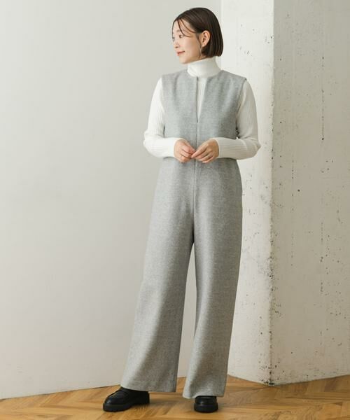 URBAN RESEARCH ROSSO / アーバンリサーチ ロッソ サロペット・オールインワン | 『34サイズも展開』『UR TECH』F by ROSSO　ウールライクキーネックオールインワン | 詳細15
