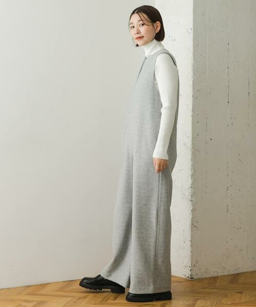 URBAN RESEARCH ROSSO / アーバンリサーチ ロッソ サロペット・オールインワン | 『34サイズも展開』『UR TECH』F by ROSSO　ウールライクキーネックオールインワン | 詳細16