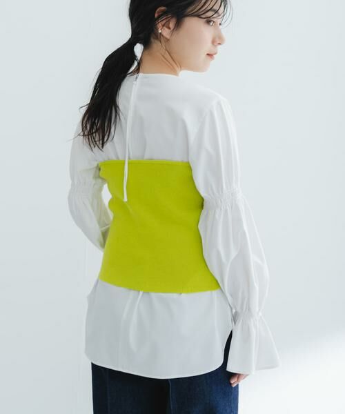 URBAN RESEARCH ROSSO / アーバンリサーチ ロッソ ニット・セーター | ボタンデザインベアトップ | 詳細2