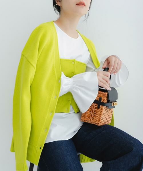 URBAN RESEARCH ROSSO / アーバンリサーチ ロッソ ニット・セーター | ボタンデザインベアトップ | 詳細5