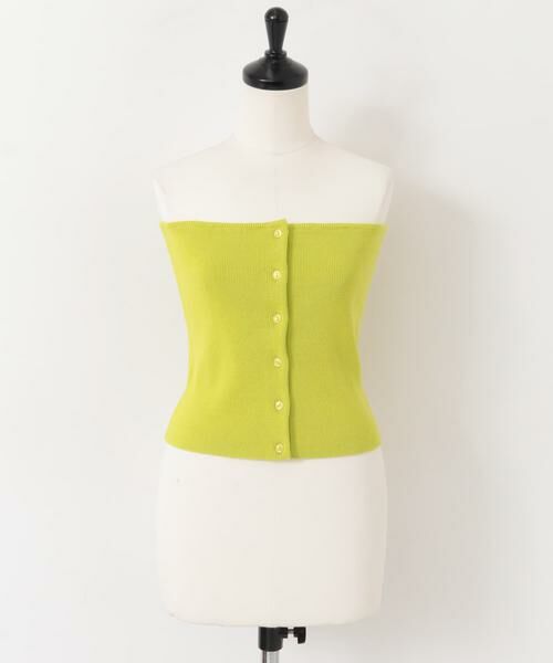 URBAN RESEARCH ROSSO / アーバンリサーチ ロッソ ニット・セーター | ボタンデザインベアトップ | 詳細7