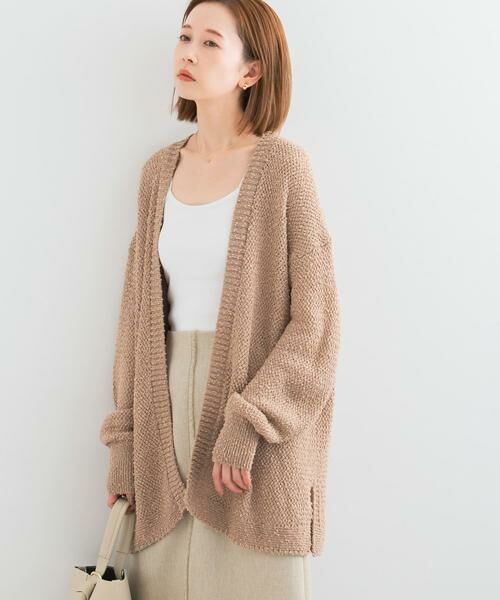 URBAN RESEARCH ROSSO / アーバンリサーチ ロッソ カーディガン・ボレロ | 透かし編みミドルカーディガン | 詳細1