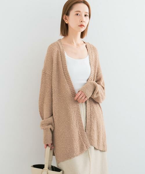 URBAN RESEARCH ROSSO / アーバンリサーチ ロッソ カーディガン・ボレロ | 透かし編みミドルカーディガン | 詳細2