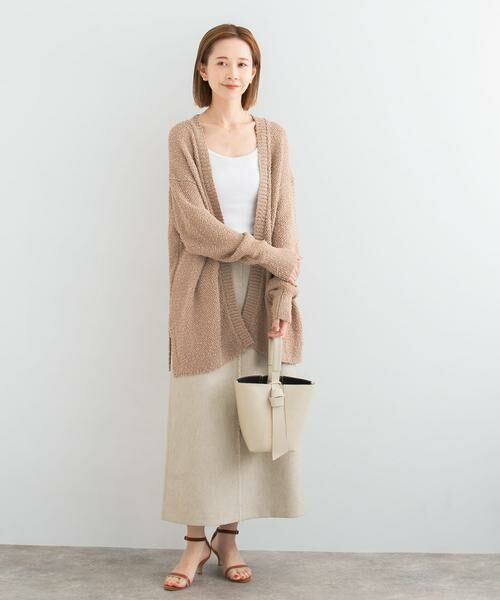 URBAN RESEARCH ROSSO / アーバンリサーチ ロッソ カーディガン・ボレロ | 透かし編みミドルカーディガン | 詳細3