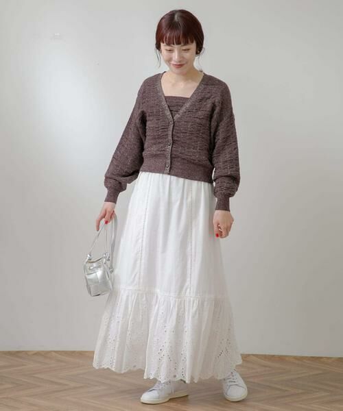 URBAN RESEARCH ROSSO / アーバンリサーチ ロッソ カーディガン・ボレロ | F by ROSSO　ラメニットビスチェ+カーディガン | 詳細4