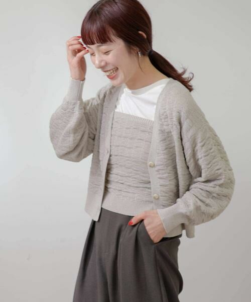 URBAN RESEARCH ROSSO / アーバンリサーチ ロッソ カーディガン・ボレロ | F by ROSSO　ラメニットビスチェ+カーディガン | 詳細14