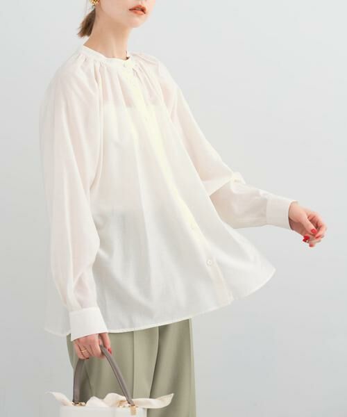 URBAN RESEARCH ROSSO / アーバンリサーチ ロッソ シャツ・ブラウス | ランダムタックセミシアーブラウス | 詳細14