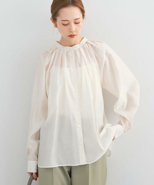URBAN RESEARCH ROSSO / アーバンリサーチ ロッソ シャツ・ブラウス | ランダムタックセミシアーブラウス | 詳細16