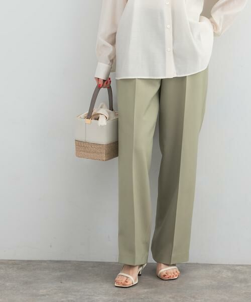 URBAN RESEARCH ROSSO / アーバンリサーチ ロッソ その他パンツ | シャンブレーセンタープレスストレートパンツ | 詳細1