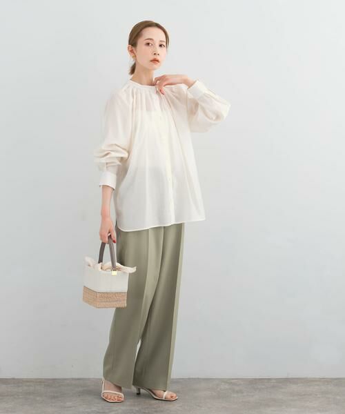 URBAN RESEARCH ROSSO / アーバンリサーチ ロッソ その他パンツ | シャンブレーセンタープレスストレートパンツ | 詳細2