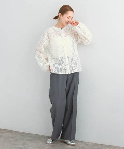 URBAN RESEARCH ROSSO / アーバンリサーチ ロッソ その他パンツ | シャンブレーセンタープレスストレートパンツ | 詳細8