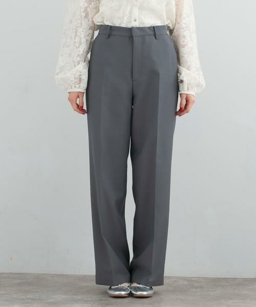 URBAN RESEARCH ROSSO / アーバンリサーチ ロッソ その他パンツ | シャンブレーセンタープレスストレートパンツ | 詳細9