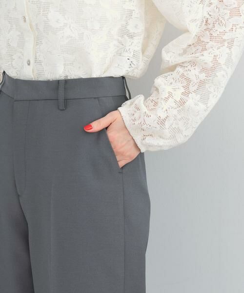 URBAN RESEARCH ROSSO / アーバンリサーチ ロッソ その他パンツ | シャンブレーセンタープレスストレートパンツ | 詳細13