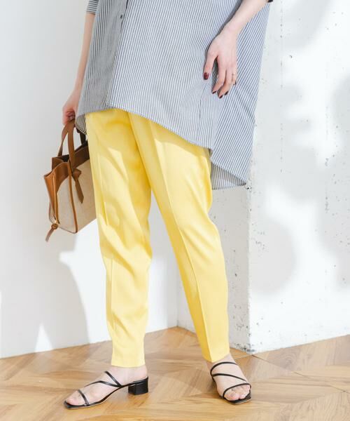 URBAN RESEARCH ROSSO / アーバンリサーチ ロッソ その他パンツ | F by ROSSO　サテンテーパードカラーパンツ | 詳細2