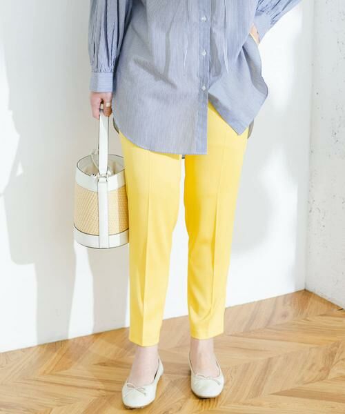 URBAN RESEARCH ROSSO / アーバンリサーチ ロッソ その他パンツ | F by ROSSO　サテンテーパードカラーパンツ | 詳細4