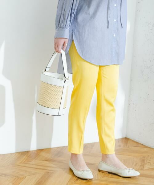 URBAN RESEARCH ROSSO / アーバンリサーチ ロッソ その他パンツ | F by ROSSO　サテンテーパードカラーパンツ | 詳細6