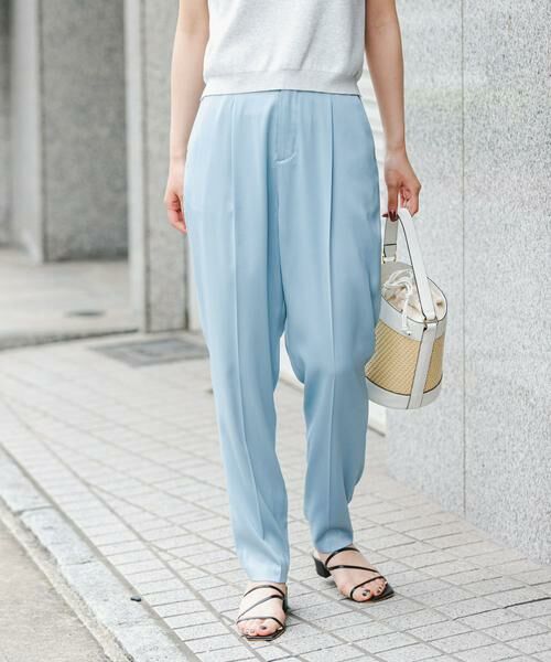 URBAN RESEARCH ROSSO / アーバンリサーチ ロッソ その他パンツ | F by ROSSO　サテンテーパードカラーパンツ | 詳細11