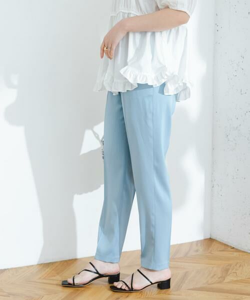 URBAN RESEARCH ROSSO / アーバンリサーチ ロッソ その他パンツ | F by ROSSO　サテンテーパードカラーパンツ | 詳細20