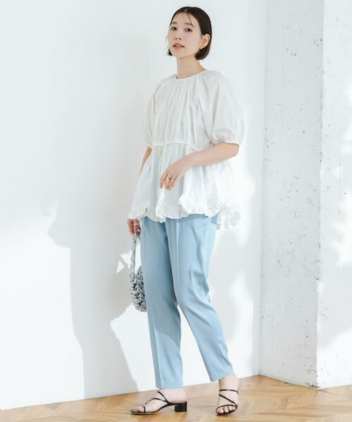 URBAN RESEARCH ROSSO / アーバンリサーチ ロッソ その他パンツ | F by ROSSO　サテンテーパードカラーパンツ | 詳細21