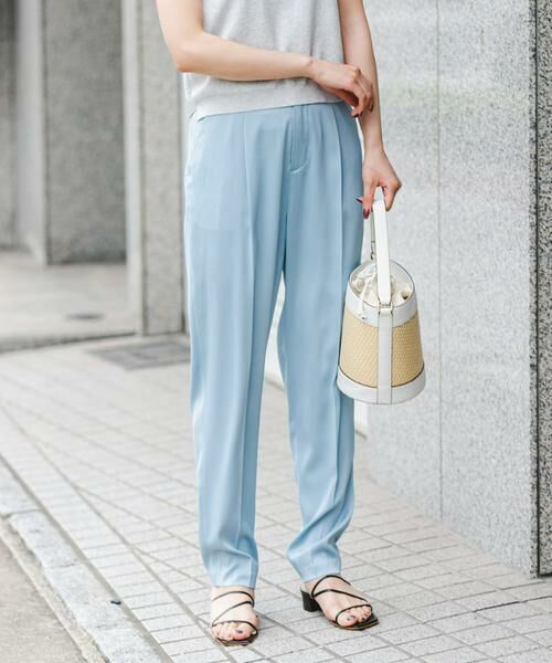 URBAN RESEARCH ROSSO / アーバンリサーチ ロッソ その他パンツ | F by ROSSO　サテンテーパードカラーパンツ | 詳細12