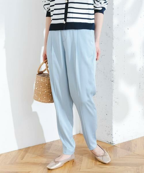 URBAN RESEARCH ROSSO / アーバンリサーチ ロッソ その他パンツ | F by ROSSO　サテンテーパードカラーパンツ | 詳細14