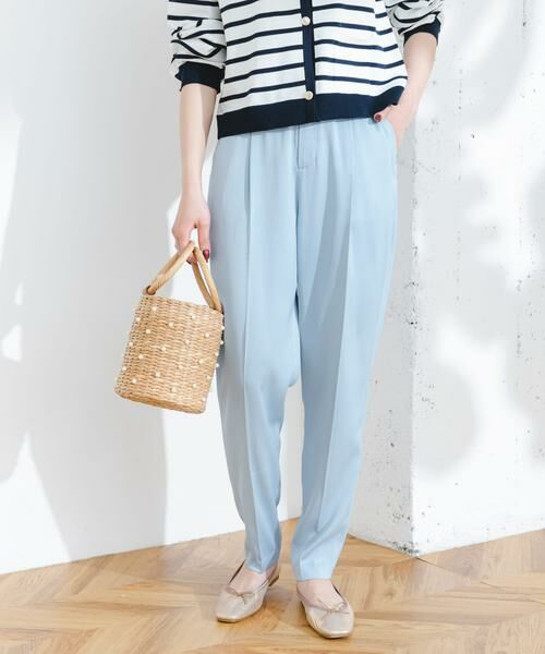 URBAN RESEARCH ROSSO / アーバンリサーチ ロッソ その他パンツ | F by ROSSO　サテンテーパードカラーパンツ | 詳細15