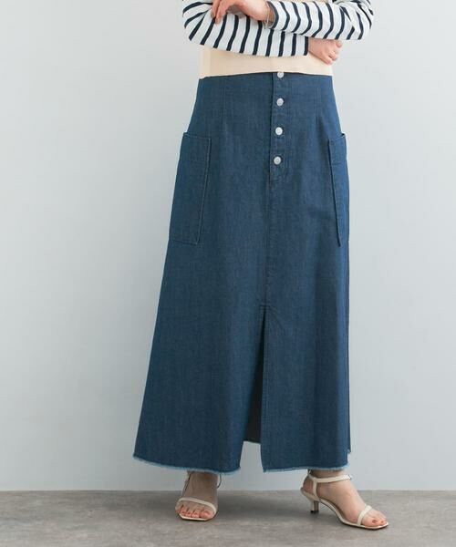 URBAN RESEARCH ROSSO / アーバンリサーチ ロッソ スカート | ボタンデニムスカート | 詳細1