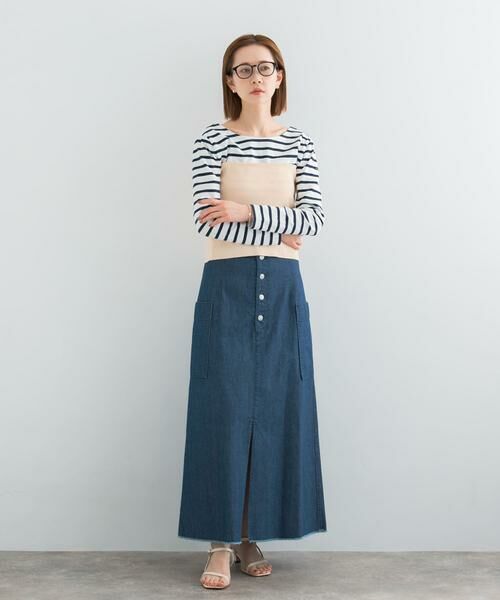 URBAN RESEARCH ROSSO / アーバンリサーチ ロッソ スカート | ボタンデニムスカート | 詳細3