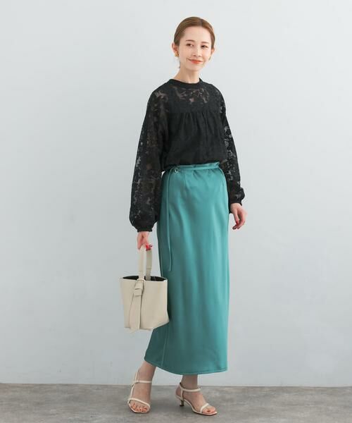 URBAN RESEARCH ROSSO / アーバンリサーチ ロッソ スカート | リップルサテンスカート | 詳細3