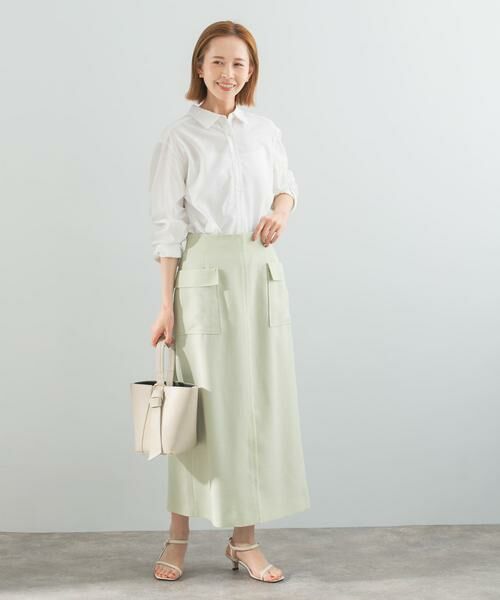 URBAN RESEARCH ROSSO / アーバンリサーチ ロッソ スカート | リネンライクポケットストレートスカート | 詳細4