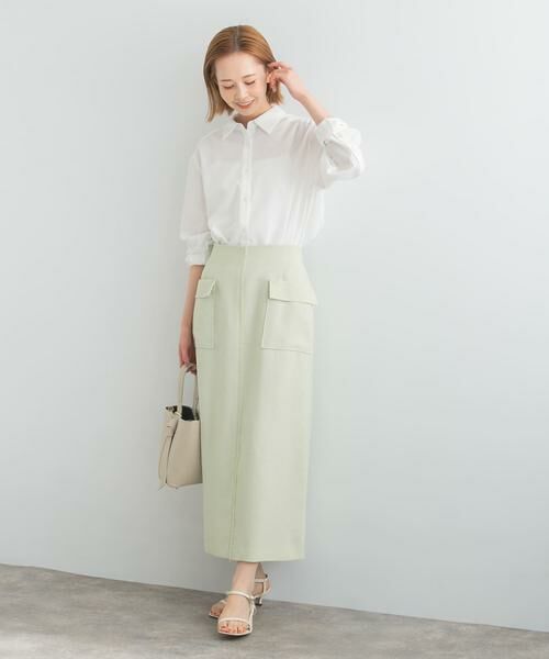 URBAN RESEARCH ROSSO / アーバンリサーチ ロッソ スカート | リネンライクポケットストレートスカート | 詳細5