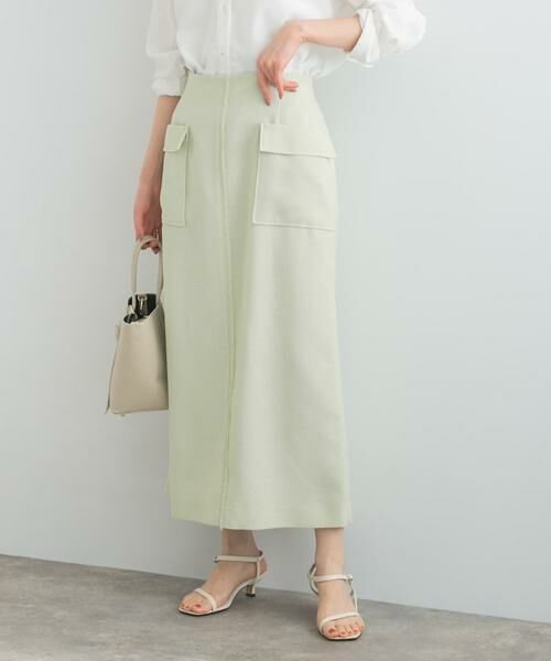 URBAN RESEARCH ROSSO/アーバンリサーチ ロッソ リネンライクポケットストレートスカート グリーン系その他 36 URBAN RESEARCH ROSSO/アーバンリサーチ ロッソ リネンライクポケットストレートスカート グリーン系その他 36