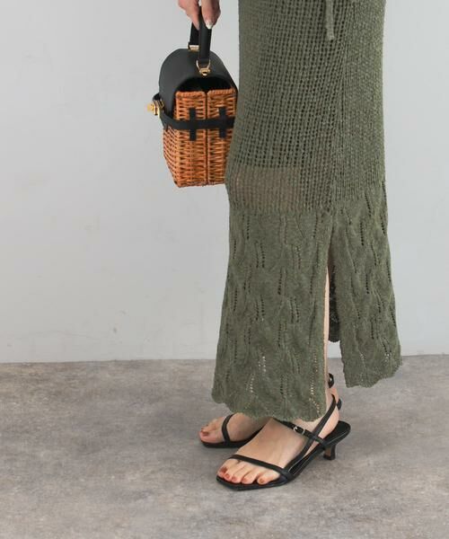 URBAN RESEARCH ROSSO / アーバンリサーチ ロッソ スカート | サイドスリットニットレーススカート | 詳細2