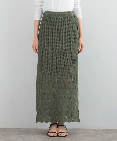 URBAN RESEARCH ROSSO / アーバンリサーチ ロッソ スカート | サイドスリットニットレーススカート | 詳細7