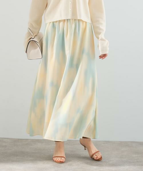 URBAN RESEARCH ROSSO / アーバンリサーチ ロッソ スカート | カラーグラデーションプリントスカート | 詳細1