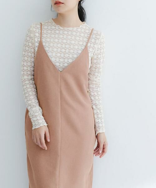 URBAN RESEARCH ROSSO / アーバンリサーチ ロッソ ワンピース | バックデザインリネンライクキャミワンピース | 詳細4