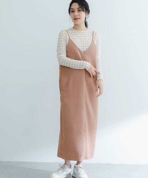 URBAN RESEARCH ROSSO / アーバンリサーチ ロッソ ワンピース | バックデザインリネンライクキャミワンピース | 詳細6