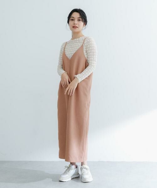 URBAN RESEARCH ROSSO / アーバンリサーチ ロッソ ワンピース | バックデザインリネンライクキャミワンピース | 詳細7