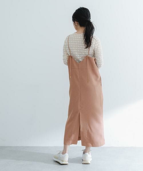 URBAN RESEARCH ROSSO / アーバンリサーチ ロッソ ワンピース | バックデザインリネンライクキャミワンピース | 詳細8