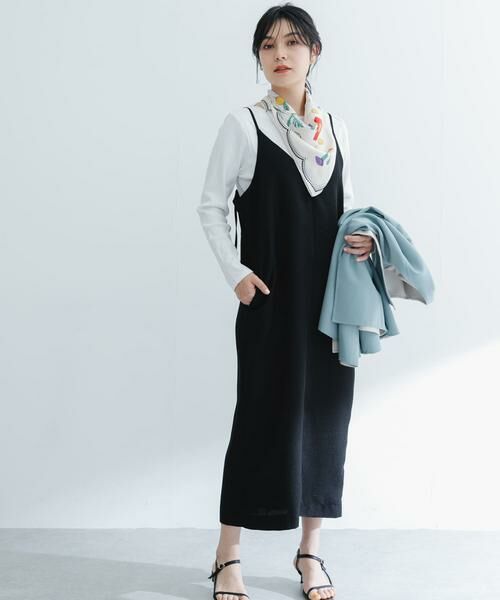 URBAN RESEARCH ROSSO / アーバンリサーチ ロッソ ワンピース | バックデザインリネンライクキャミワンピース | 詳細20