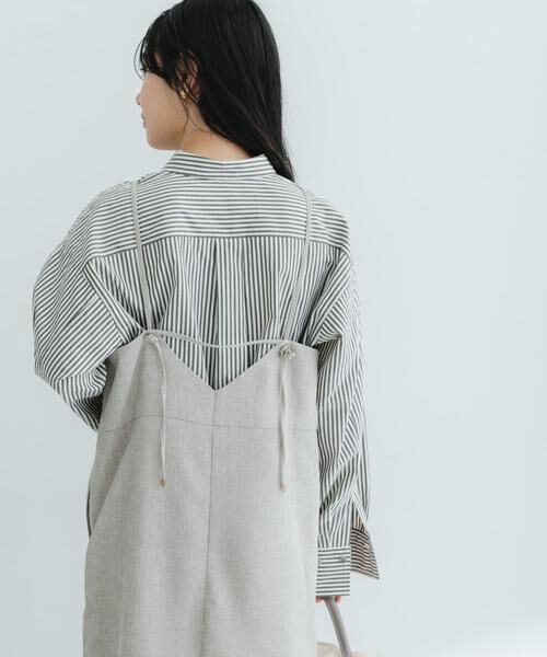 URBAN RESEARCH ROSSO / アーバンリサーチ ロッソ ワンピース | バックデザインリネンライクキャミワンピース | 詳細25