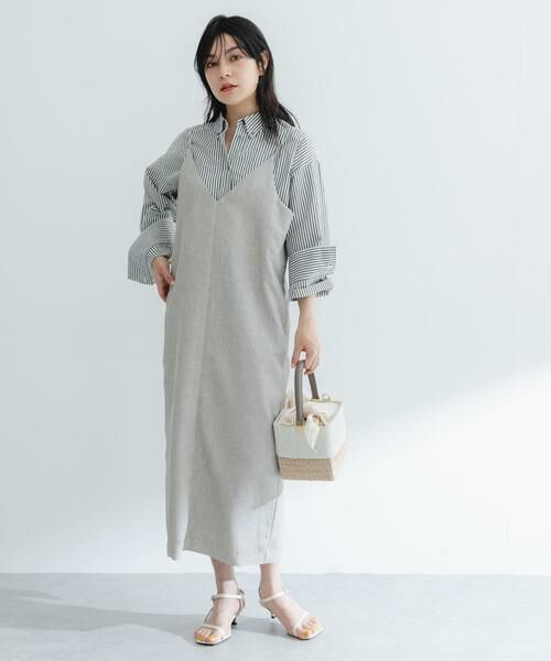 URBAN RESEARCH ROSSO / アーバンリサーチ ロッソ ワンピース | バックデザインリネンライクキャミワンピース | 詳細26